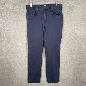 Tommy Bahama 5-Pocket Pants Men 33 x 30* Blue Stretch Boracay Flat Front Chinos